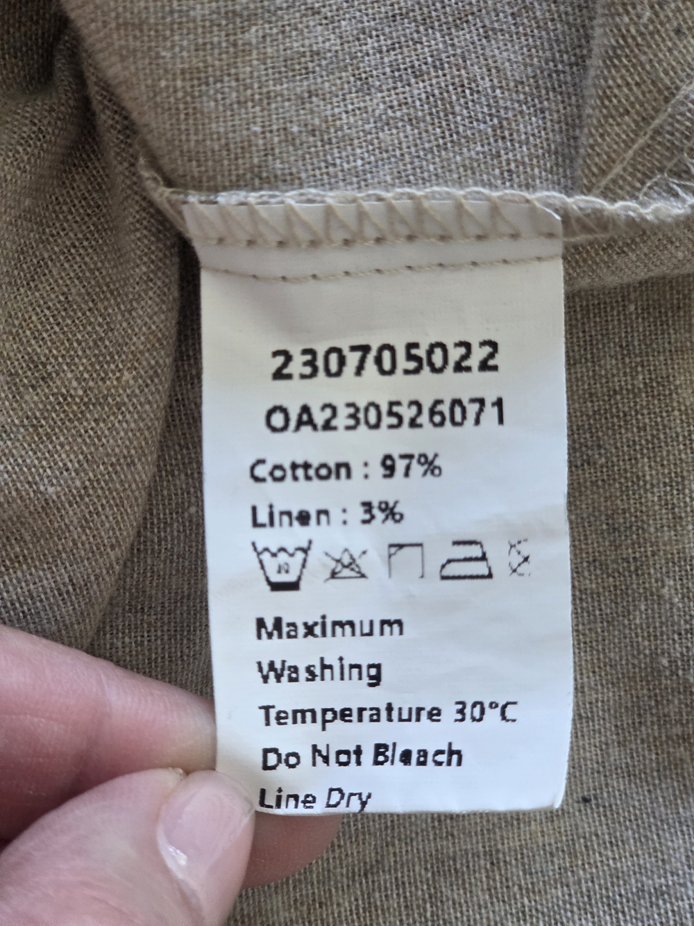 New Commense Levanzo Tied Shoulder Cotton Linen Mini Dress NWOT Neutral, Small - Picture 6 of 7